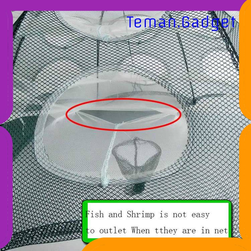 TG-IF276 JARING PANCING IKAN HEXAGONAL 10 HOLE FISHING NET TRAP CAGE - H14572