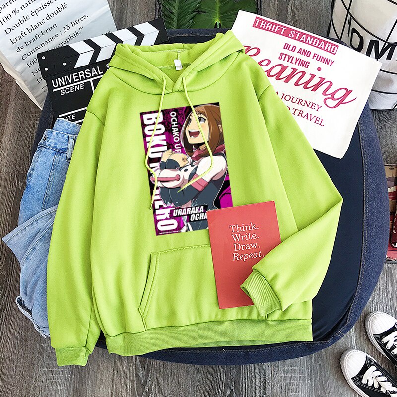 Urara Ochako Anime Jumper Hoodie II Sweater Hoodie Anime II Sweter Oblong Topi Sz M - XL ( Pria &amp; Wanita / Anak &amp; Dewasa )