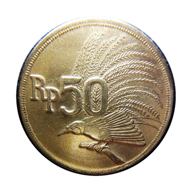 KOIN KUNO 50 RUPIAH GAMBAR BURUNG