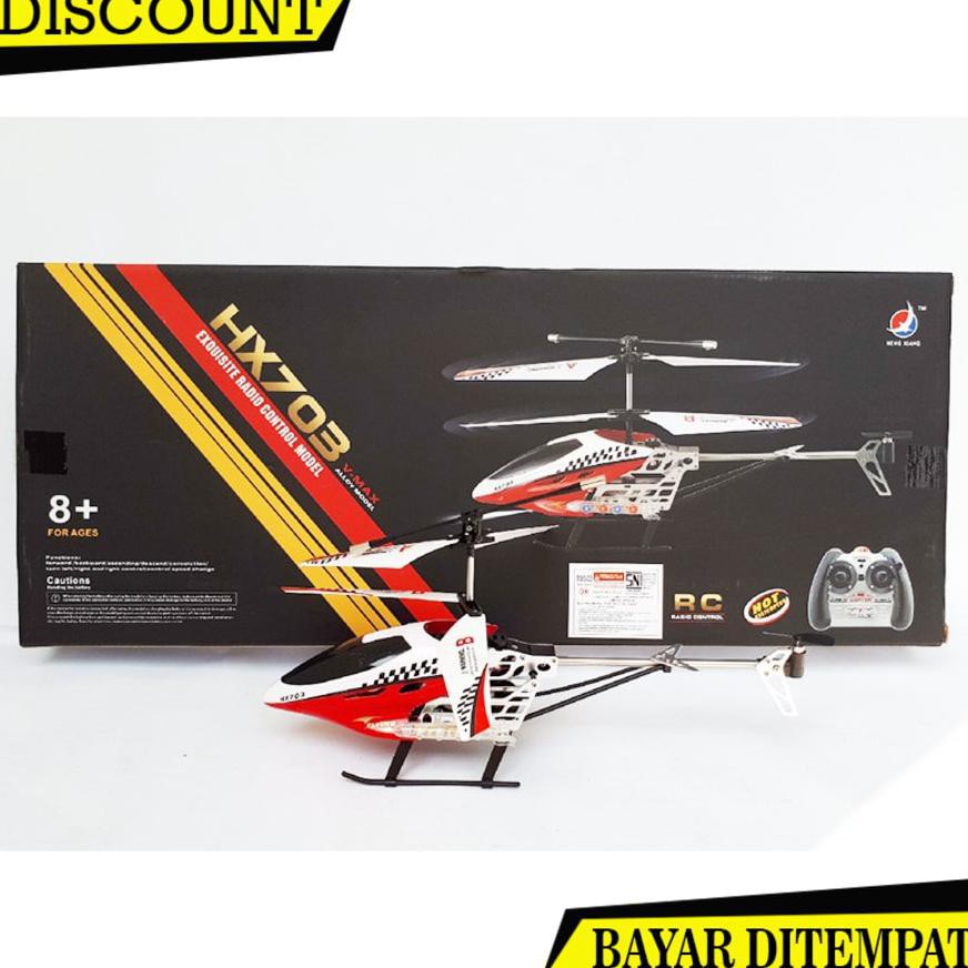 Mainan Remote Control RC Helicopter HX703 Edukasi Helikopter Radio Kontrol Edukatif