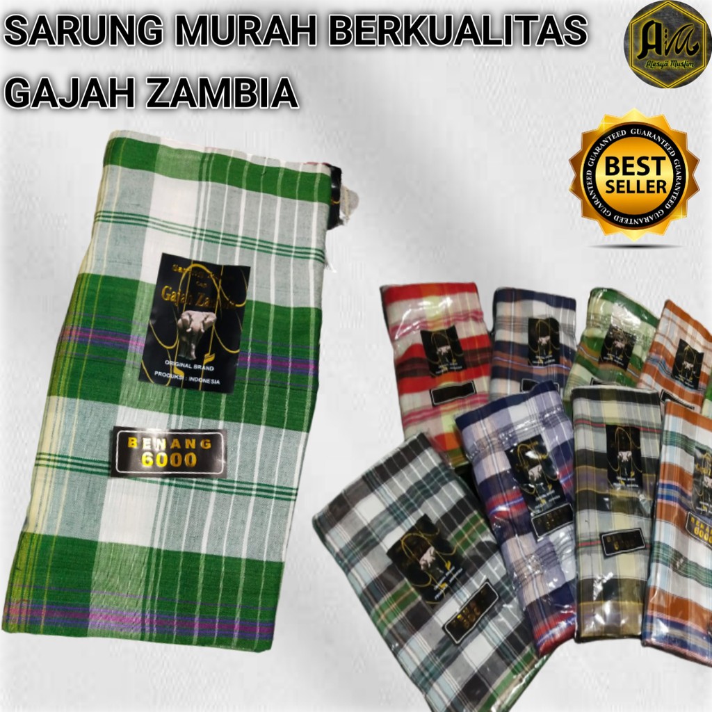 Sarung Gajah Zambia dewasa/Sarung murah dewasa/bahan katun harga grosir/COD