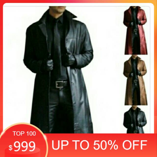 jaket jas jubah panjang sampy betis semi kulit / jaket jubah panjang / jubah panjang semi kulit / ja