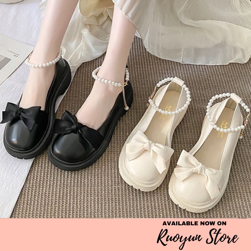 RYX - Pearl Bowie Sepatu Mary-Jane Wanita Fashion Casual / Jalan-Jalan - Ori Import