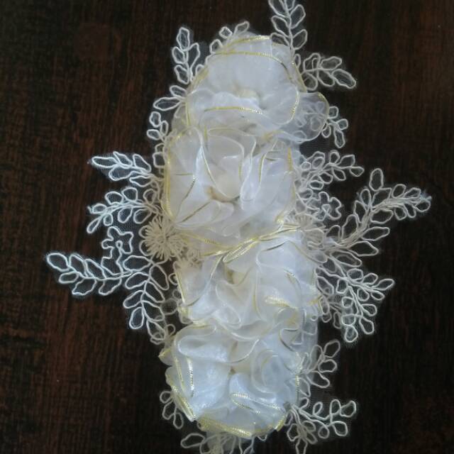 Hiasan jilbab murah, warna putih