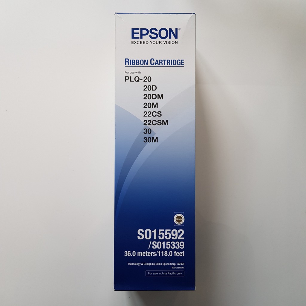 Epson Ribbon Cartridge / Pita / Tinta PLQ-20 PLQ20 Original (Isi 3 pcs)