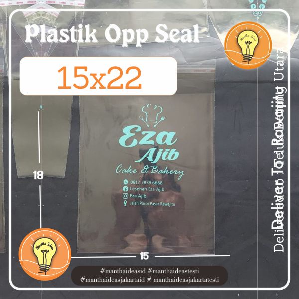 Plastik OPP Roti 15x22 + sablon Plastik Roti