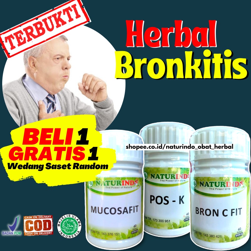 Obat Herbal Paket Broncifit Pos K Mucosafit TBC Paru Asma Batuk Amandel Gondok Kelenjar Bronkitis Tu