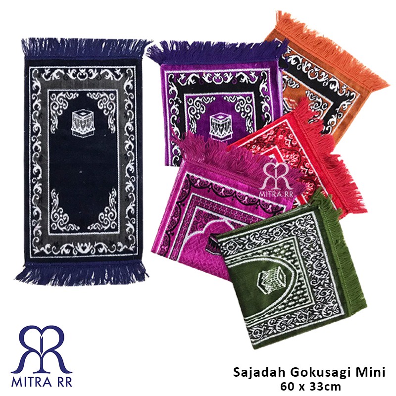 Sajadah Gokusagi Mini 60 x 33cm | Sajadah Anak Kecil Murah | Oleh Oleh Haji Umroh