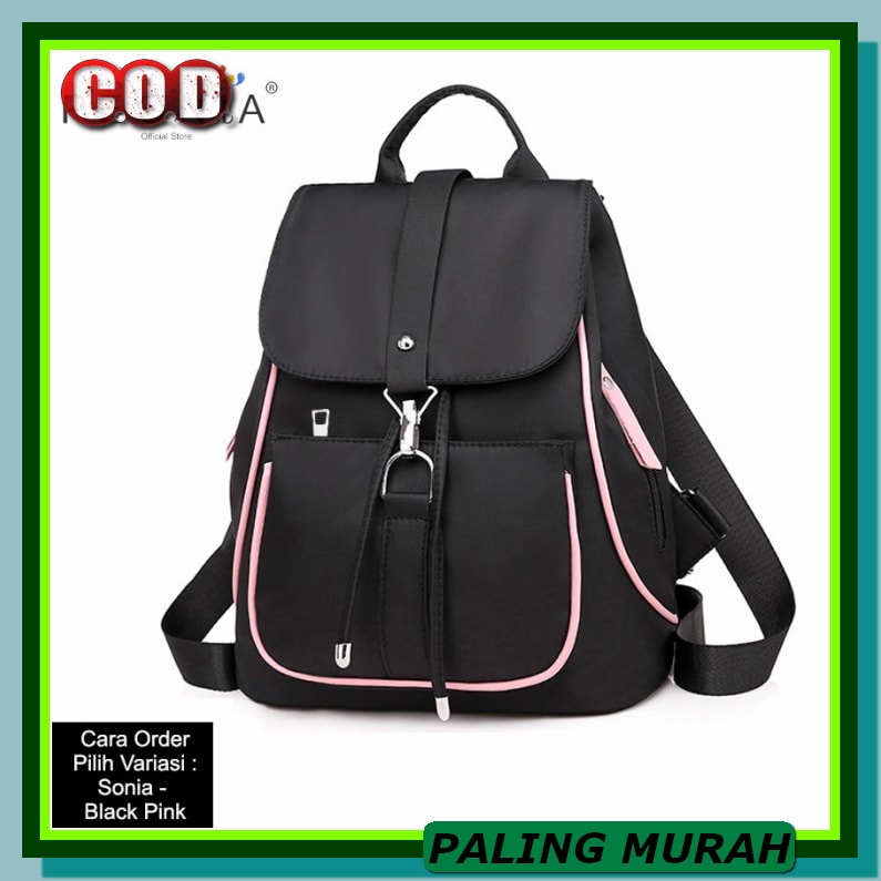Tas Ransel Wanita Terbaru Backpack Women School Bags Kpop Exo Sty TL451 Peonia Tas Ransel Wanita Imp