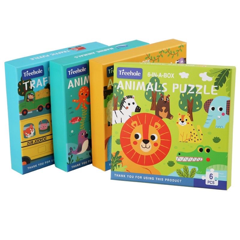 Mainan Edukasi Anak 6 IN 1 BOX PUZZLE Mainan Edukasi Anak Montessori