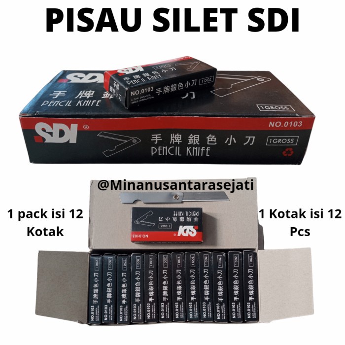 

Hemat Pisau Silet Sdi -Harga Per 1 Pack Bagus
