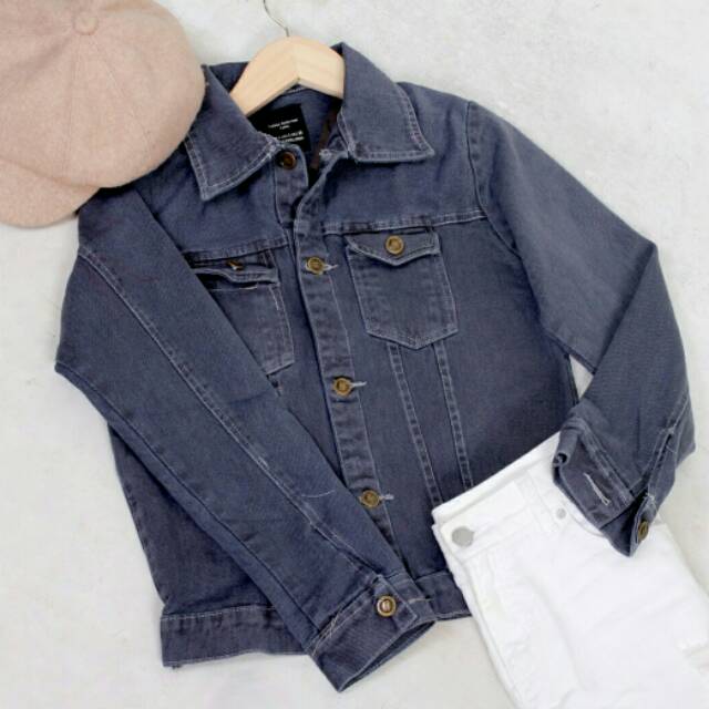 ZARA SISA EXPORT // BAHAN JEANS WASH, ADA MERK AND TAG ZARA FIT L