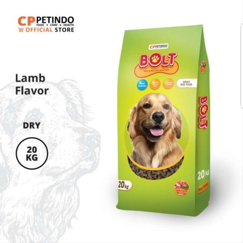 Exspedisi Makanan Anjing Bolt Dog Lamb 20kg