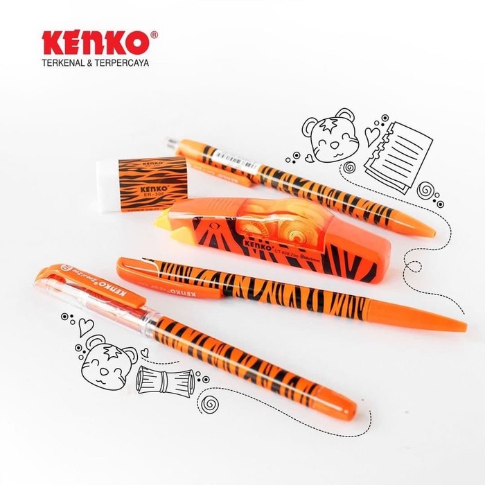 

KENKO BALLPEN KE-30F (Zoo n' zoo) Black Mix Color 3 PCS/ATKProject