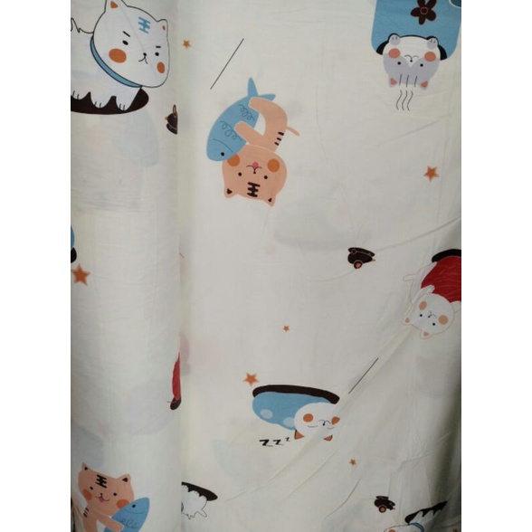 sprei jepang motif kucing