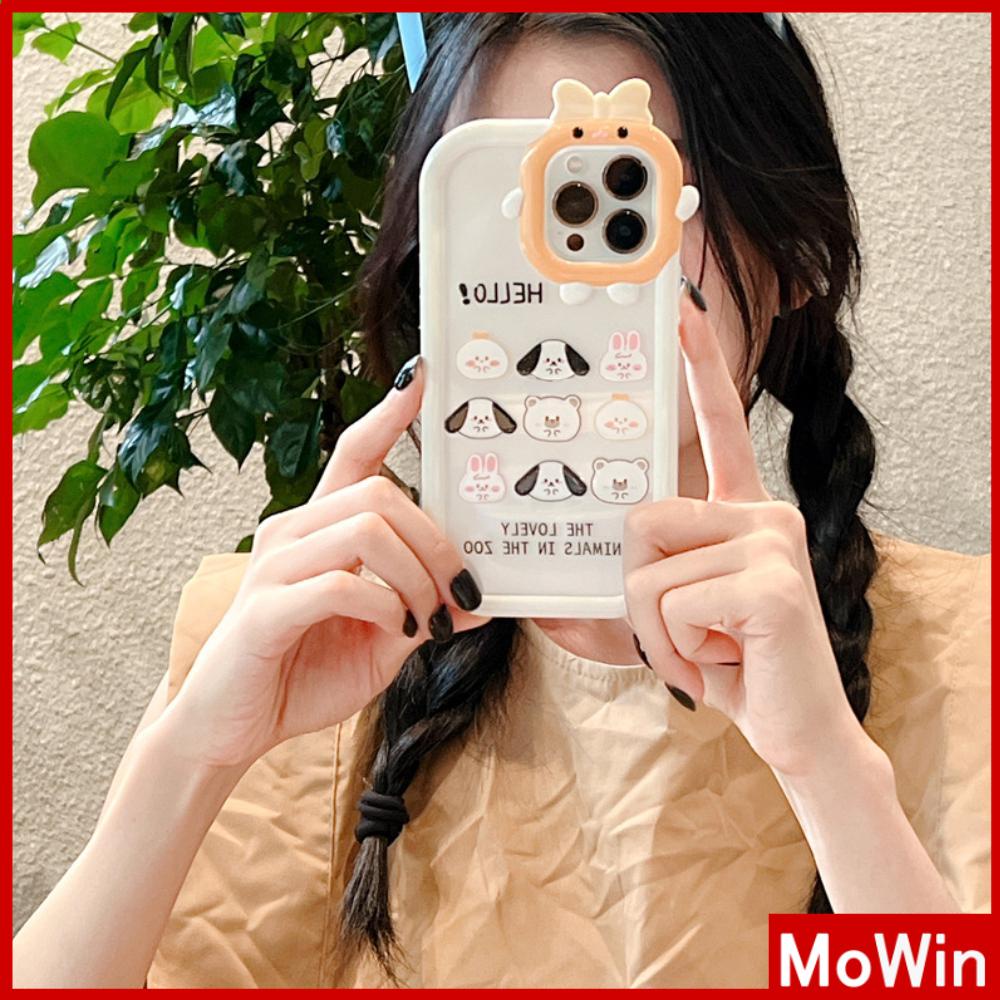 iPhone Case Silicone Soft Case Clear Case Airbag Shockproof Protection Camera Shiny Feel Puppy Cartoon Cute Compatible For iPhone 11 Pro Max 13 Pro Max 12 Pro Max 7Plus xr XS Max