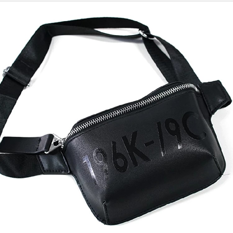 VP 0157 : Tas Waistbag Import Bahan Tebal 2 Warna Hitam Dan Putih Cnk