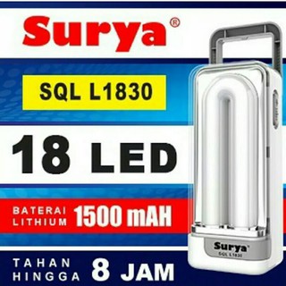 Lampu Emergency Recharge Portable SURYA SQL L1830