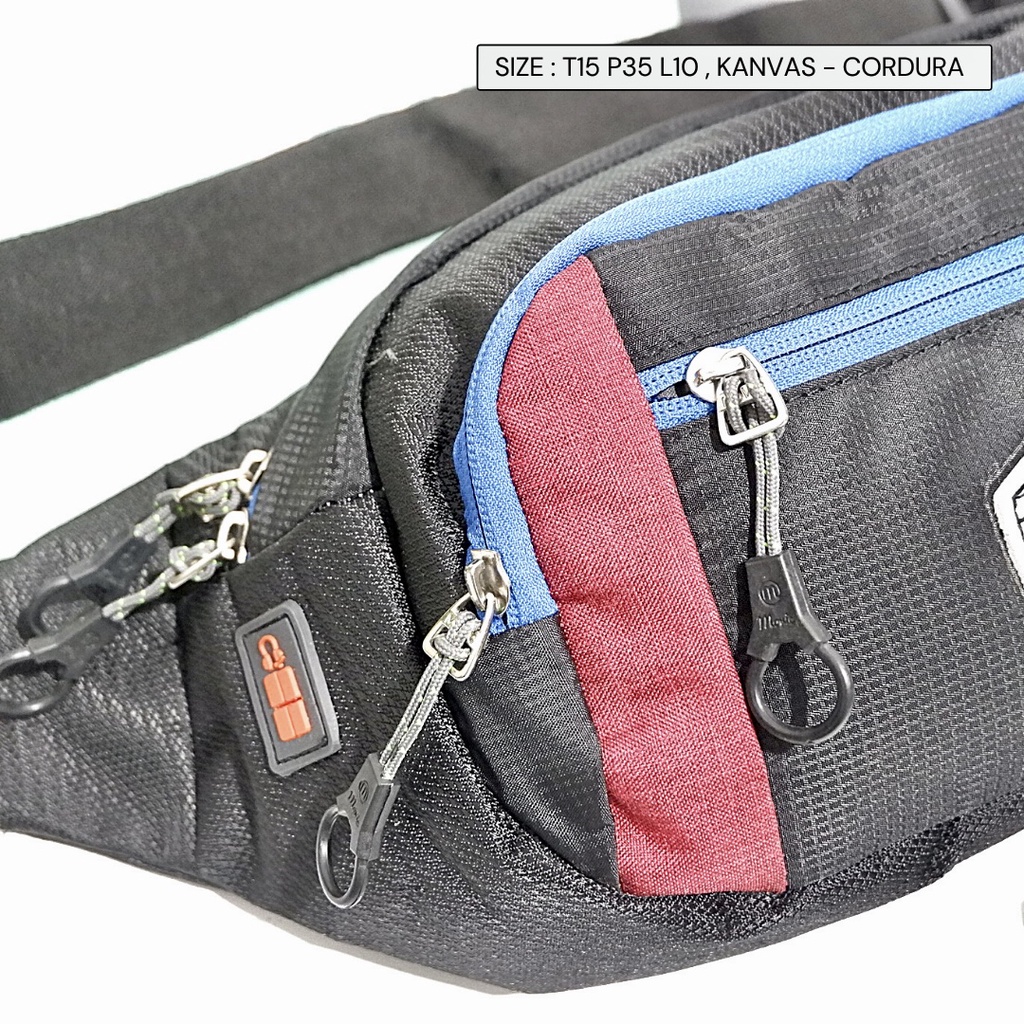 Waistbag Cowok bisa COD tas pria pinggang bisa dada elegan simpel buat hangout premium dari semarang