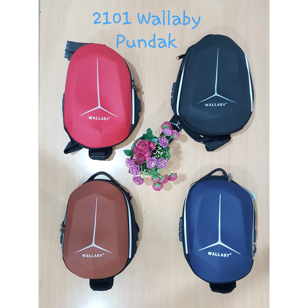 11.11  TERMURAH Tas pundak Wallaby 2101 Tas Pria/Wanita Import Model Simple