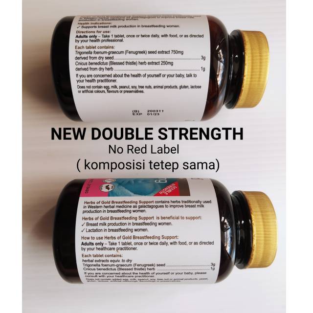 Herbs of Gold Breastfeeding Support Double Strength ( NEW)