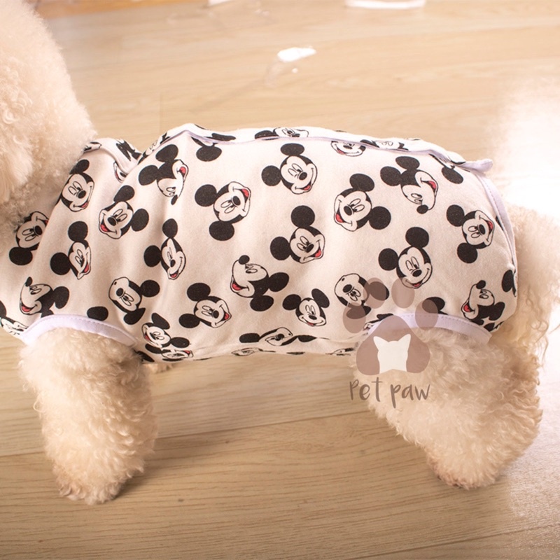 Image of Baju Anjing Kucing Recovery Baju Steril Pasca Operasi Belly Cover Baju Steril Full Cover Hewan #4