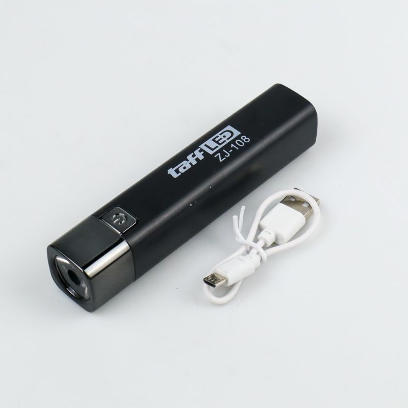 TaffLED Senter LED Mini Flashlight Bright USB Rechargerable 5W ZJ-108