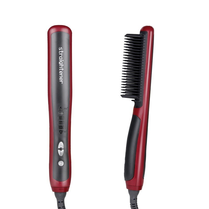 MANTUL Sisir Pelurus Rambut Elektrik dengan LCD Ion/Catokan Rambut Pelurus Bisa Atur Suhu