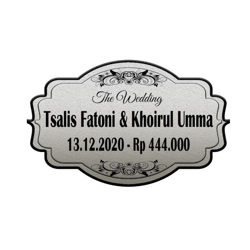 

label paket nama mahar paket nama pengantin hiasan mahar dekorasi mahar