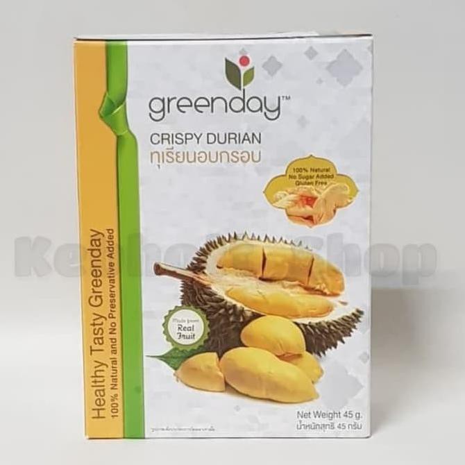 

Dijual Greenday Crispy Durian | No Sugar Added | Gluten Free | Snack Durian Terlaris