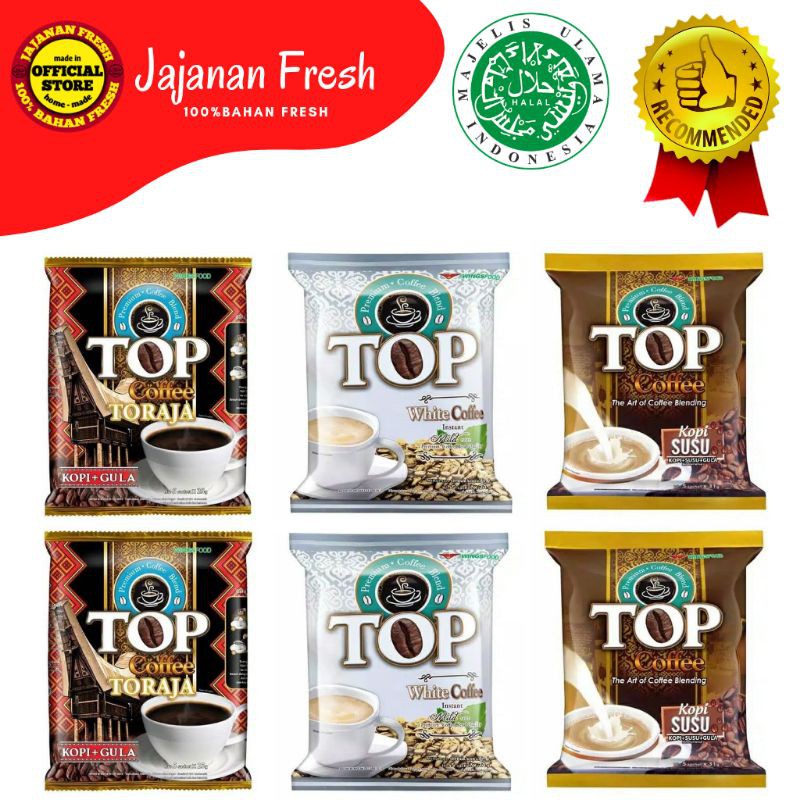 

Kopi Sachet Top Coffee Rasa Mantap Selera Pecinta Kopi 3 Varian 31gr
