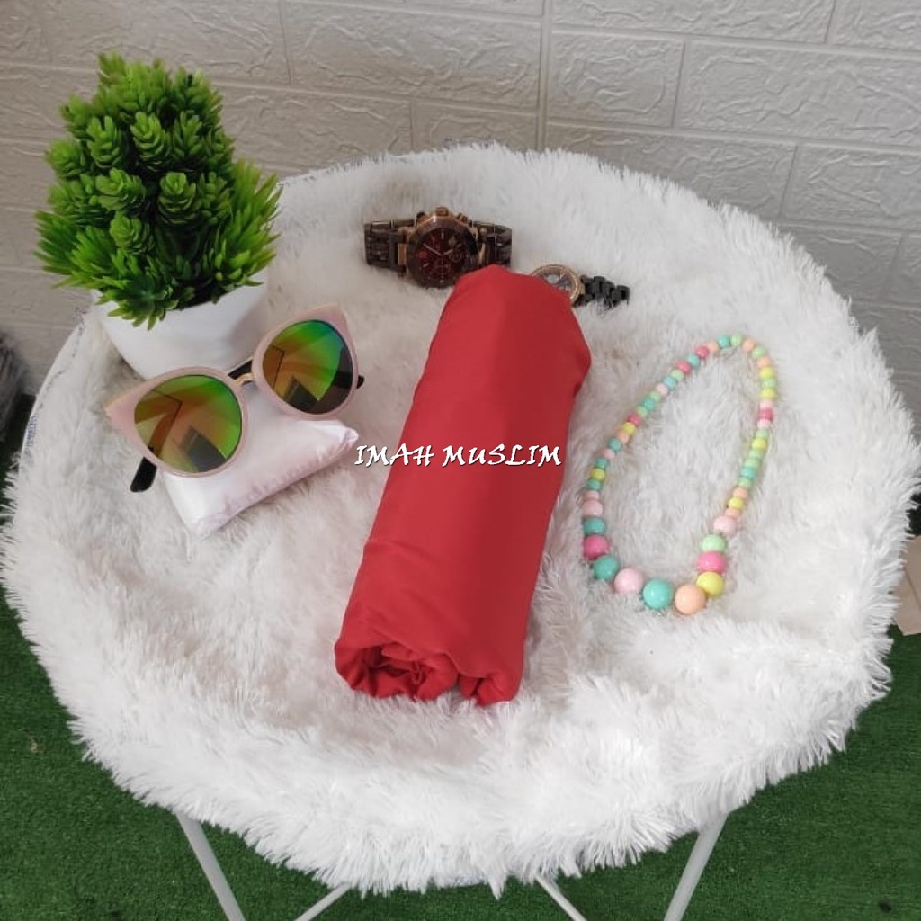 Manset Kaos Tanpa Lengan Inner Buntung Spandek Premium Turtleneck-MERAH BATA
