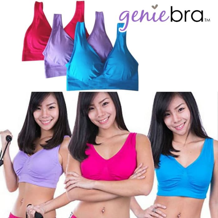 [COD] 3Pcs Bra Musim Panas Jepang Berkualitas Halus Nyaman Tanpa Kawat Original | Genie Bra Summer