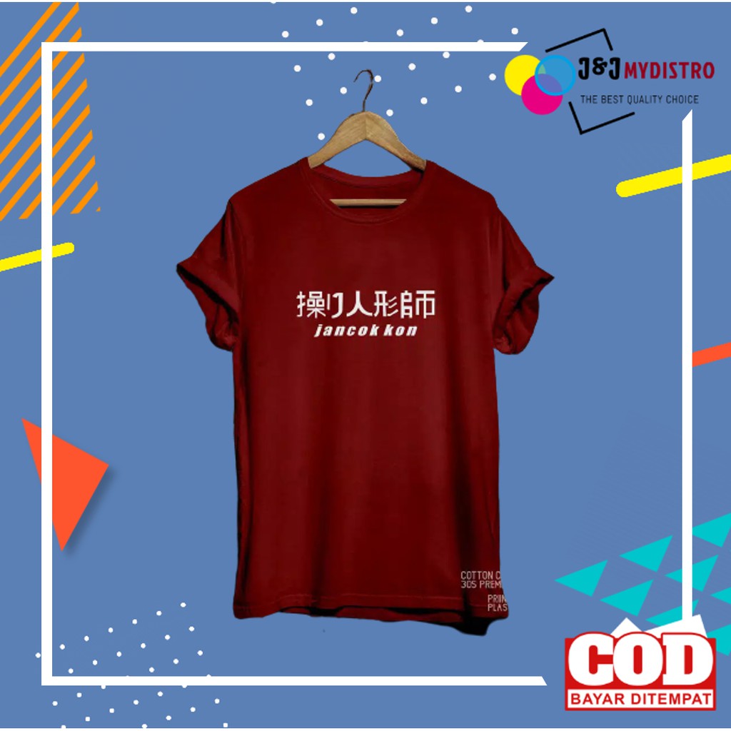 Kaos Distro Pria Murah Pria Cowok Wanita keren kekinian Premium Combed Jancok kon