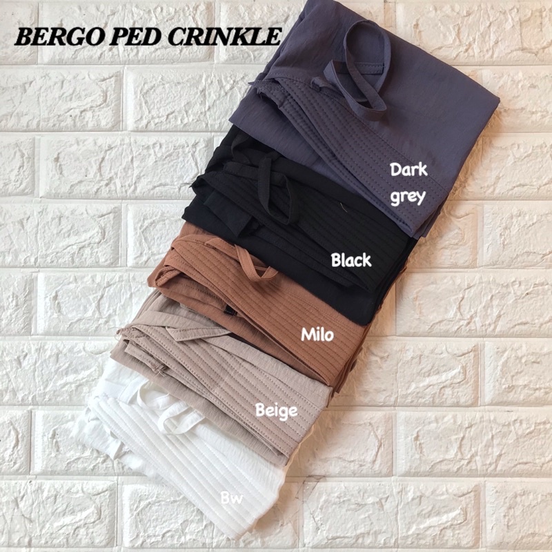 HIJAB BERGO PED CRINKLE AIRFLOW