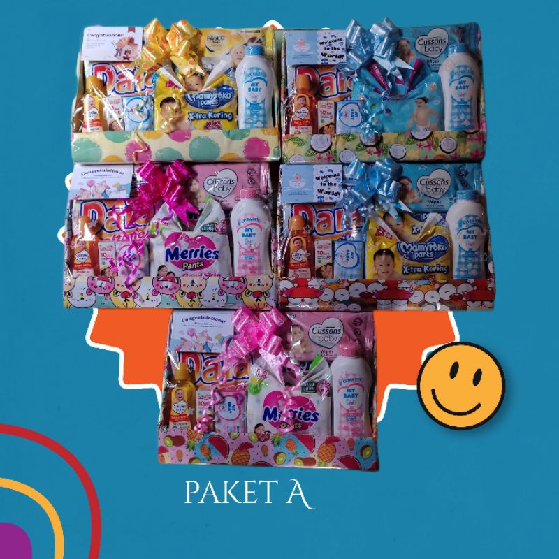 PARSEL BAYI GIFT BABY BONEKA/TANPA BONEKA PAKET PERLENGKAPAN BAYI