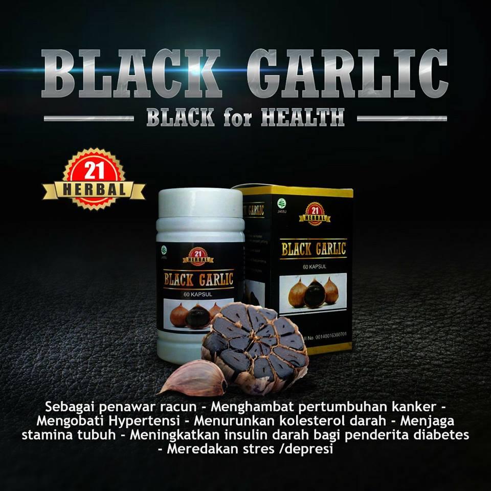 Kapsul Black Garlic HERBAL-21 Mengobati Kanker, Jantung dan Kolesterol