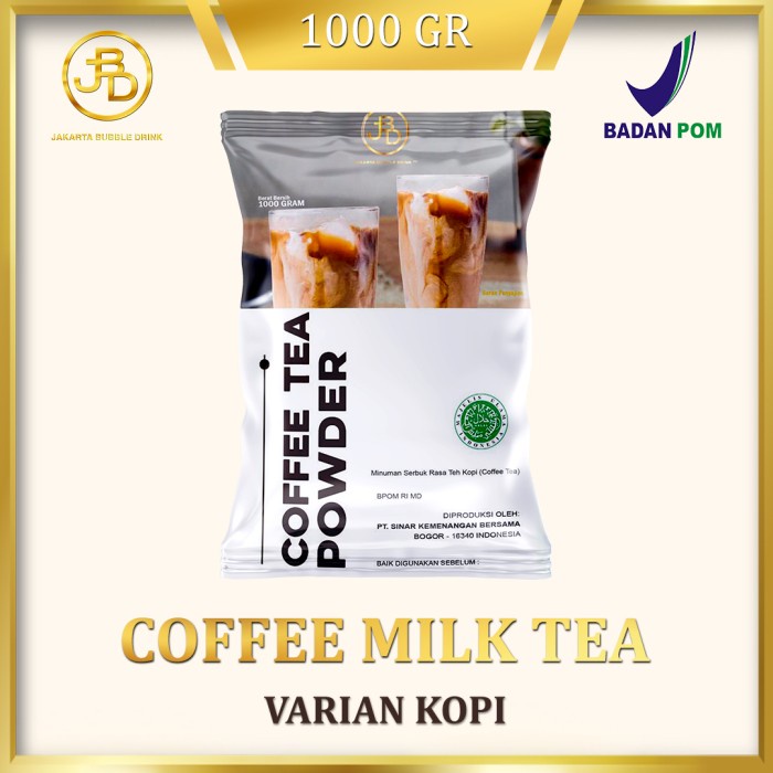 

BUBUK MINUMAN PREMIUM COFFEE MILK TEA 1KG JAKARTA BUBBLE DRINK