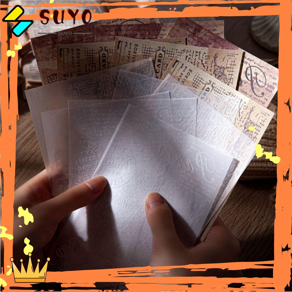 Suyo 30pcs Kertas Gaya Retro Untuk Diary / Jurnal