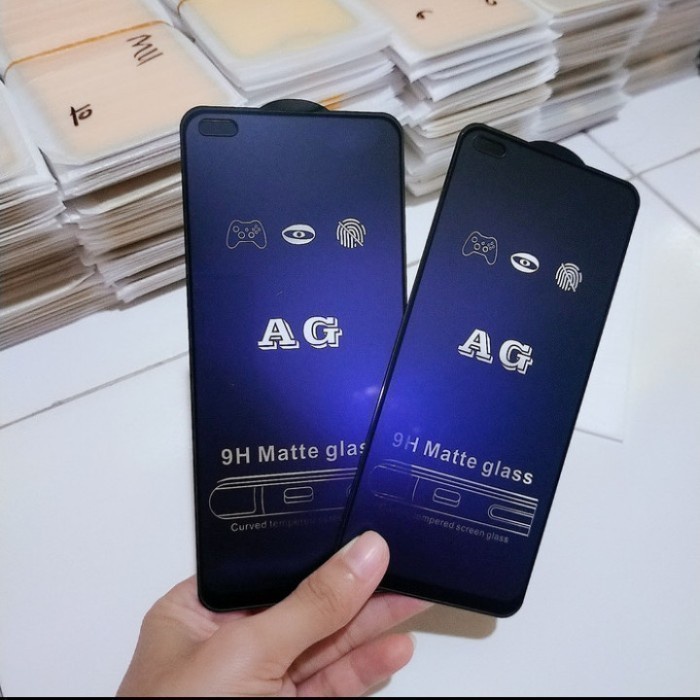 TEMPERED GLASS MATTE GLARE ANTI BLUE REALME NARZ0 20 NARZO 20 PRO