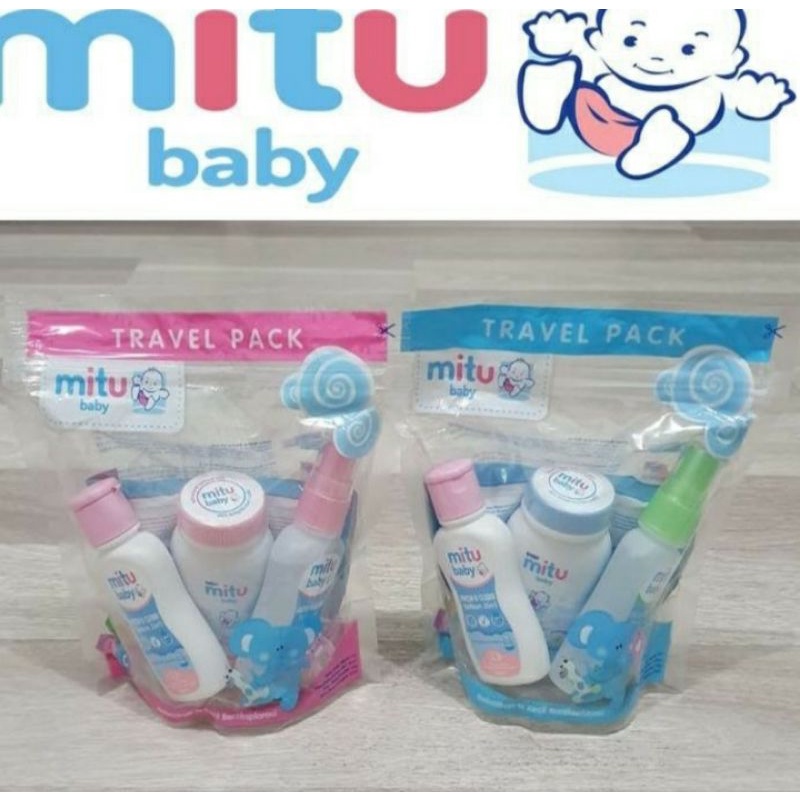 perawatan bayi mitu baby mini travel pack 4in1 - paket ziplock