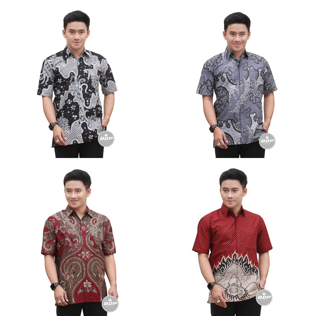 BAJU BATIK PRIA ABADI BATIK KEMEJA BATIK PRIA LENGAN PENDEK - KEMEJA BATIK PRIA LENGAN PENDEK - BATIK KANTOR - BATIK FORMAL