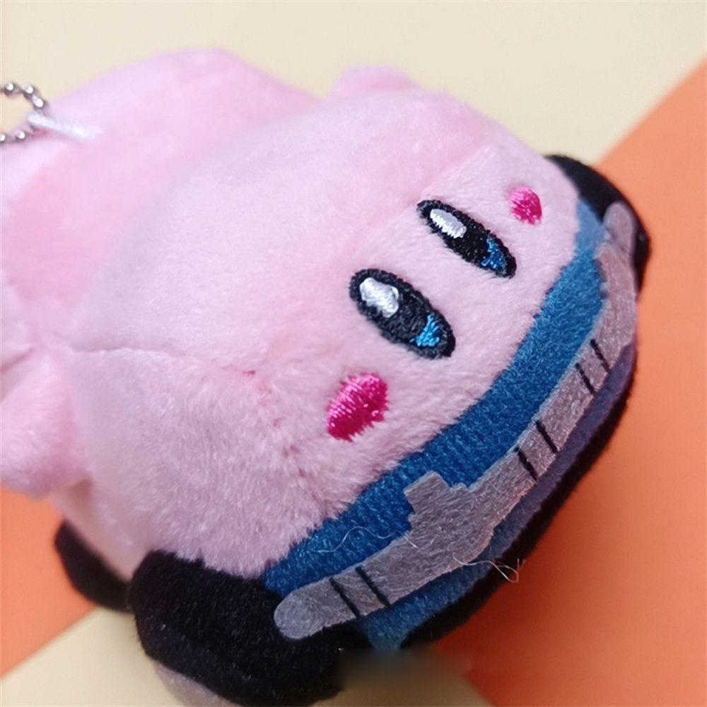 Gantungan Kunci Bentuk Boneka Kartun Kirby Bahan Plush