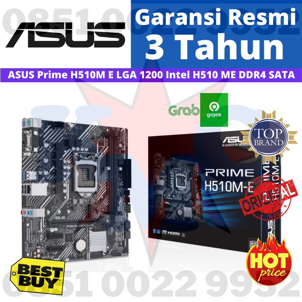 MOTHERBOARD ASUS PRIME H510M E LGA 1200 INTEL H510 ME DDR4 SATA