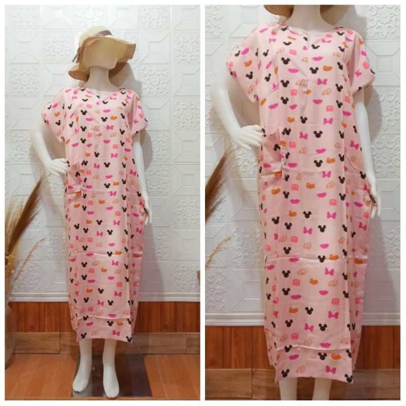 Daster Habel/HISBI Long BUSUI Panjang Semata Kaki Bahan Rayon Premium-Hisbi busui 48