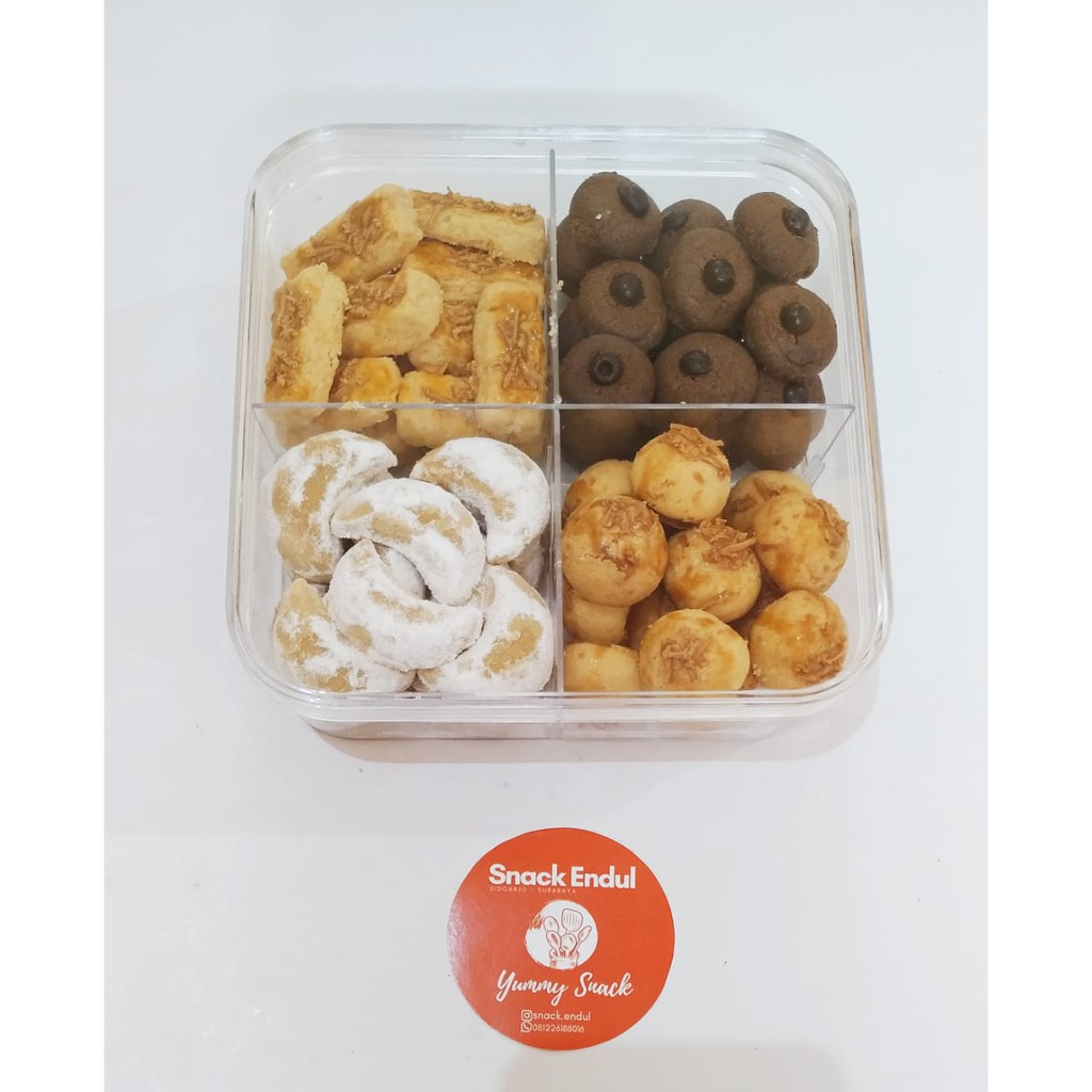 

Kue Kering Lebaran Premium cookies mix 4 sekat