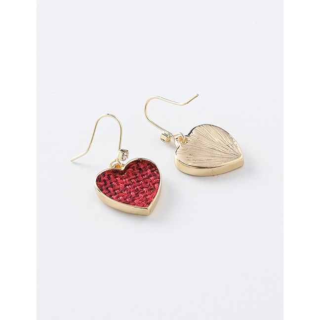 LRC Anting Tusuk Fashion (love) Texture Round Love Earrings D15282