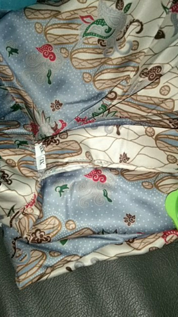 Daliyu Rok Remple Motif Batik Karet Pinggang Siap Pakai / M-l Xl-xxl