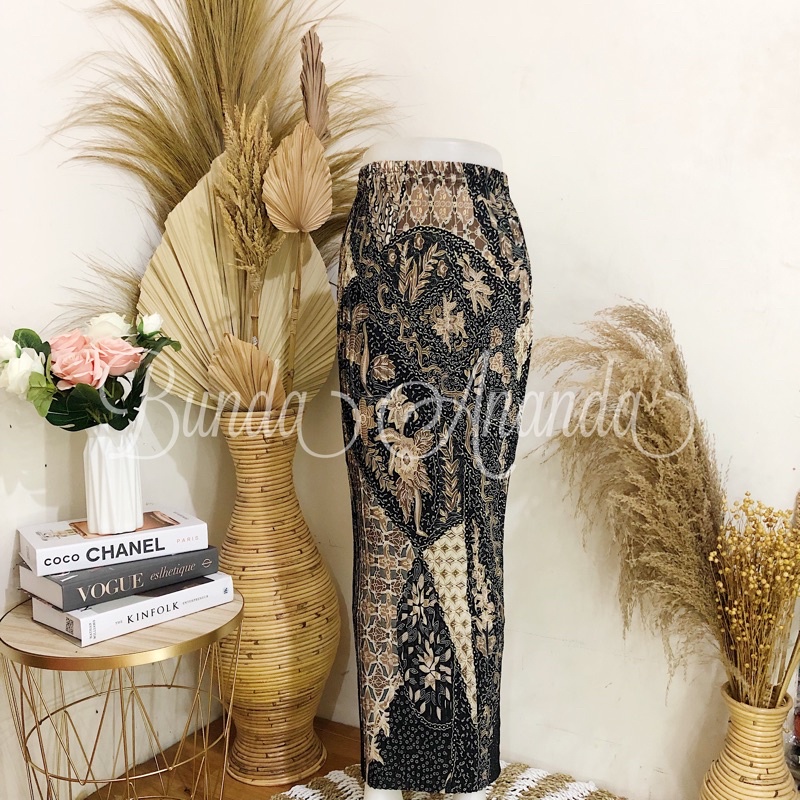 Rok Batik Plisket Fit S - JUMBO All Size-Aurel Coksu