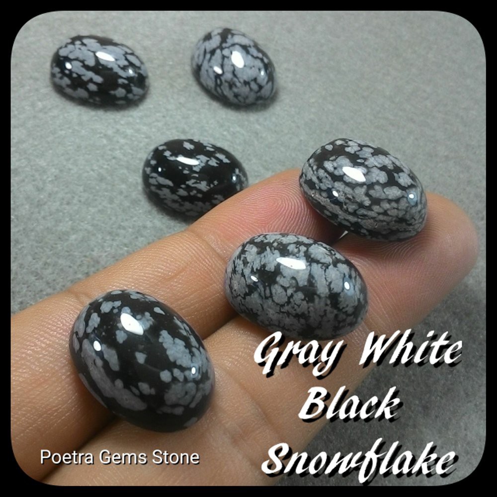 BATU AKIK GRAY WHITE BLACK SNOWFLAKE HQ